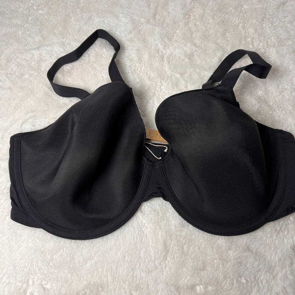 SKIMS Onyx Full Coverage Underwire Black Bra Style BR‎ DEM 1893  Size 42DD NWT - Picture 3 of 11